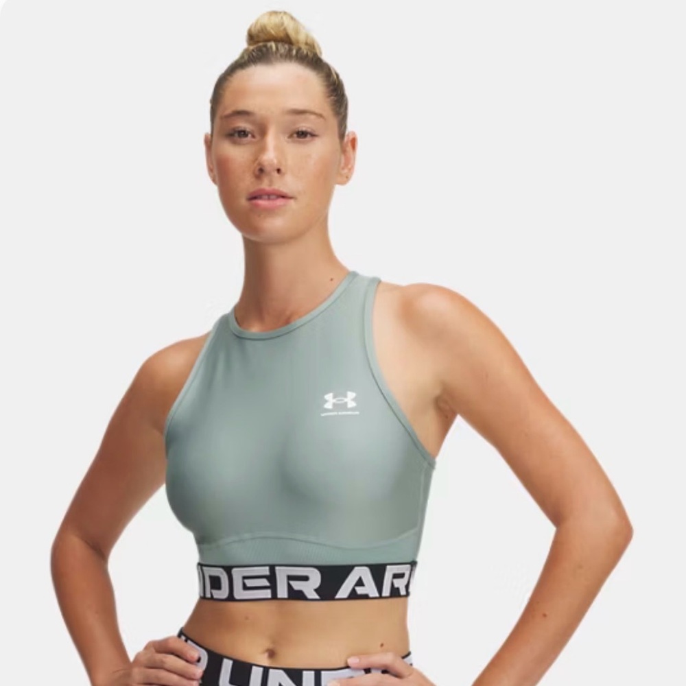Under Armour High-Neck green Sports Bra